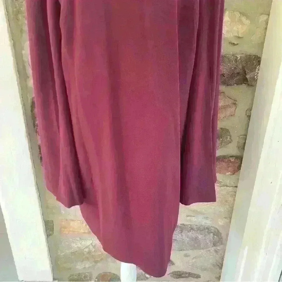 NWT Dress the Population Lillie Cape Sleeve Knit Jersey Mini Dress XXL Burgundy - Picture 6 of 16